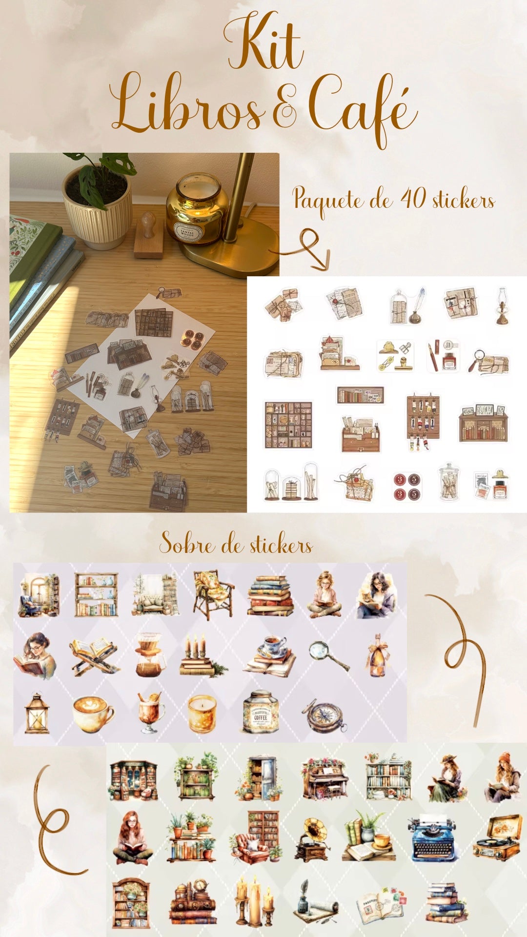 ☕️📚📔✨ KIT LIBROS & CAFÉ ✨📔📚☕️