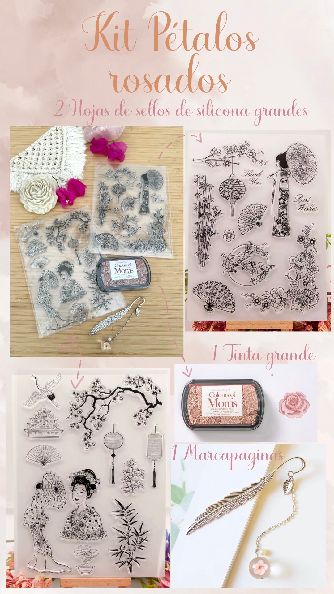 🌸✨ KIT PETALOS ROSADOS✨🌸