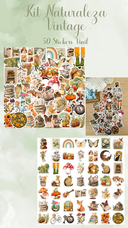 🍁🐌✨ KIT NATURALEZA VINTAGE✨🫎🍁