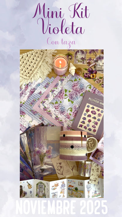 💜🪻✨ MINI KIT VIOLETA CON TAZA ✨🪻💜