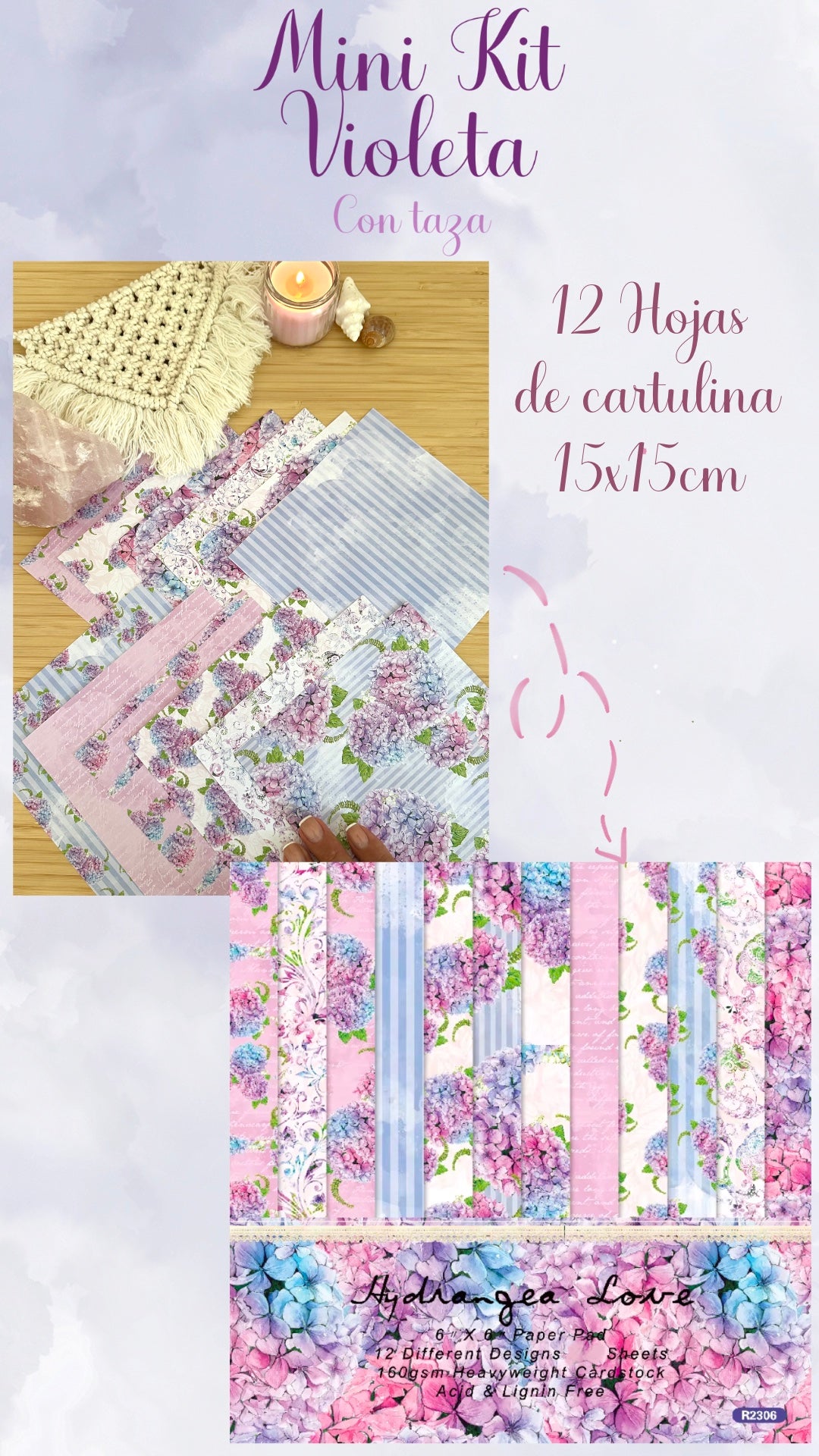 💜🪻✨ MINI KIT VIOLETA CON TAZA ✨🪻💜