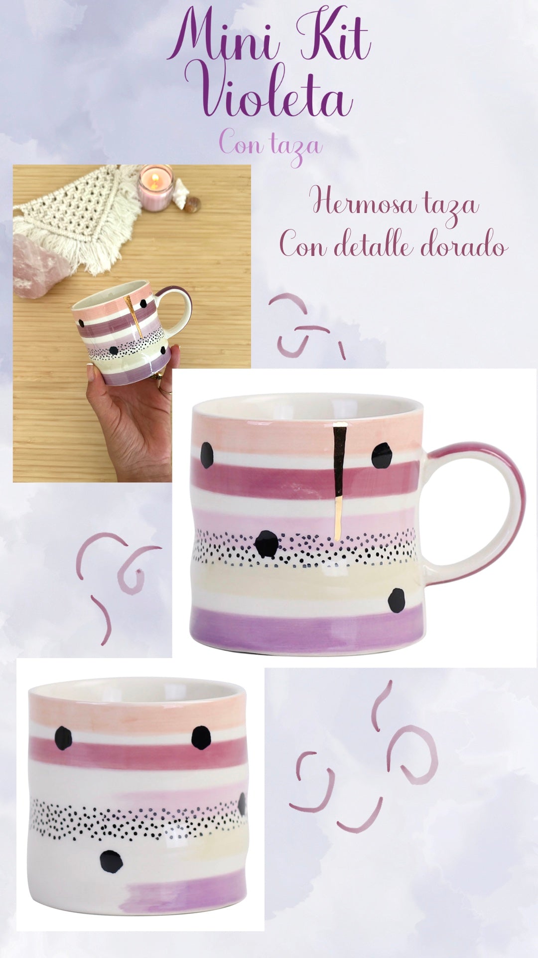💜🪻✨ MINI KIT VIOLETA CON TAZA ✨🪻💜