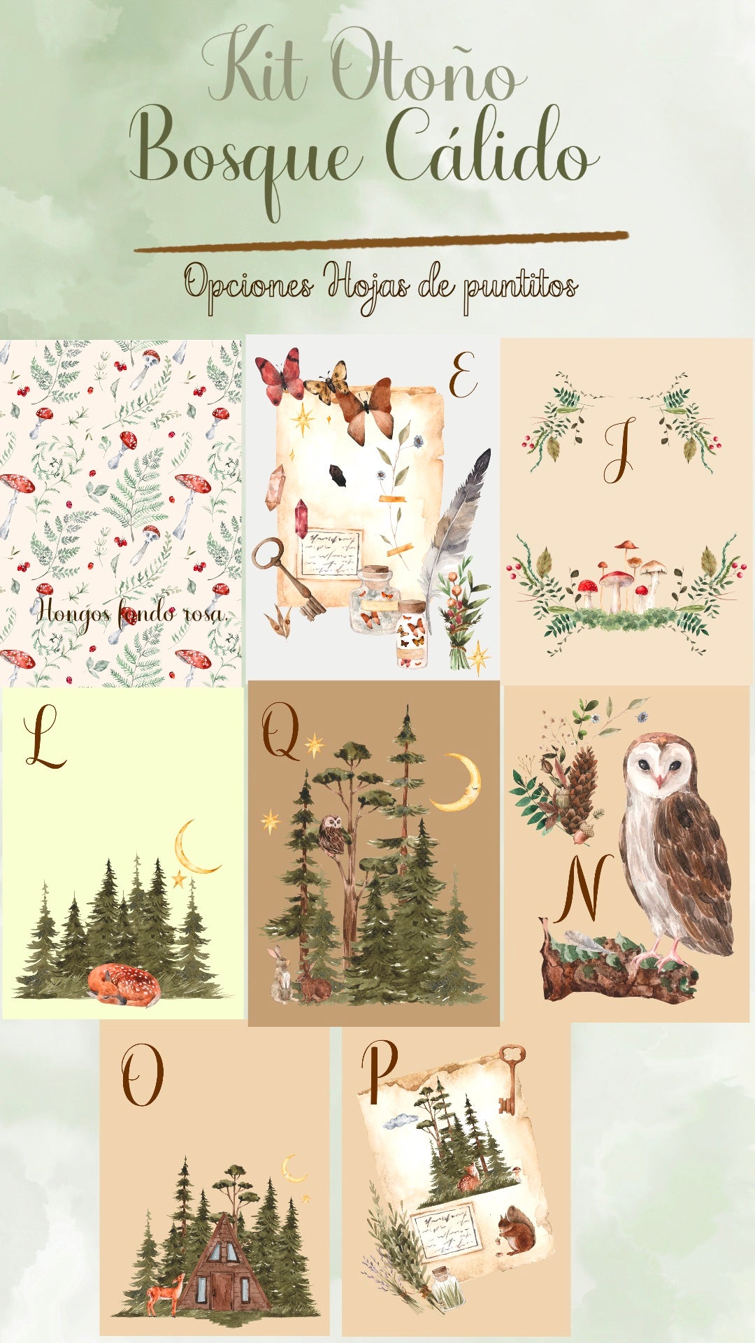 🌳✨ KIT OTOÑO - BOSQUE CALIDO✨🌳