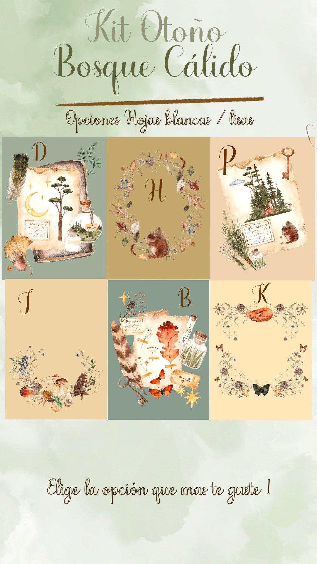 🌳✨ KIT OTOÑO - BOSQUE CALIDO✨🌳