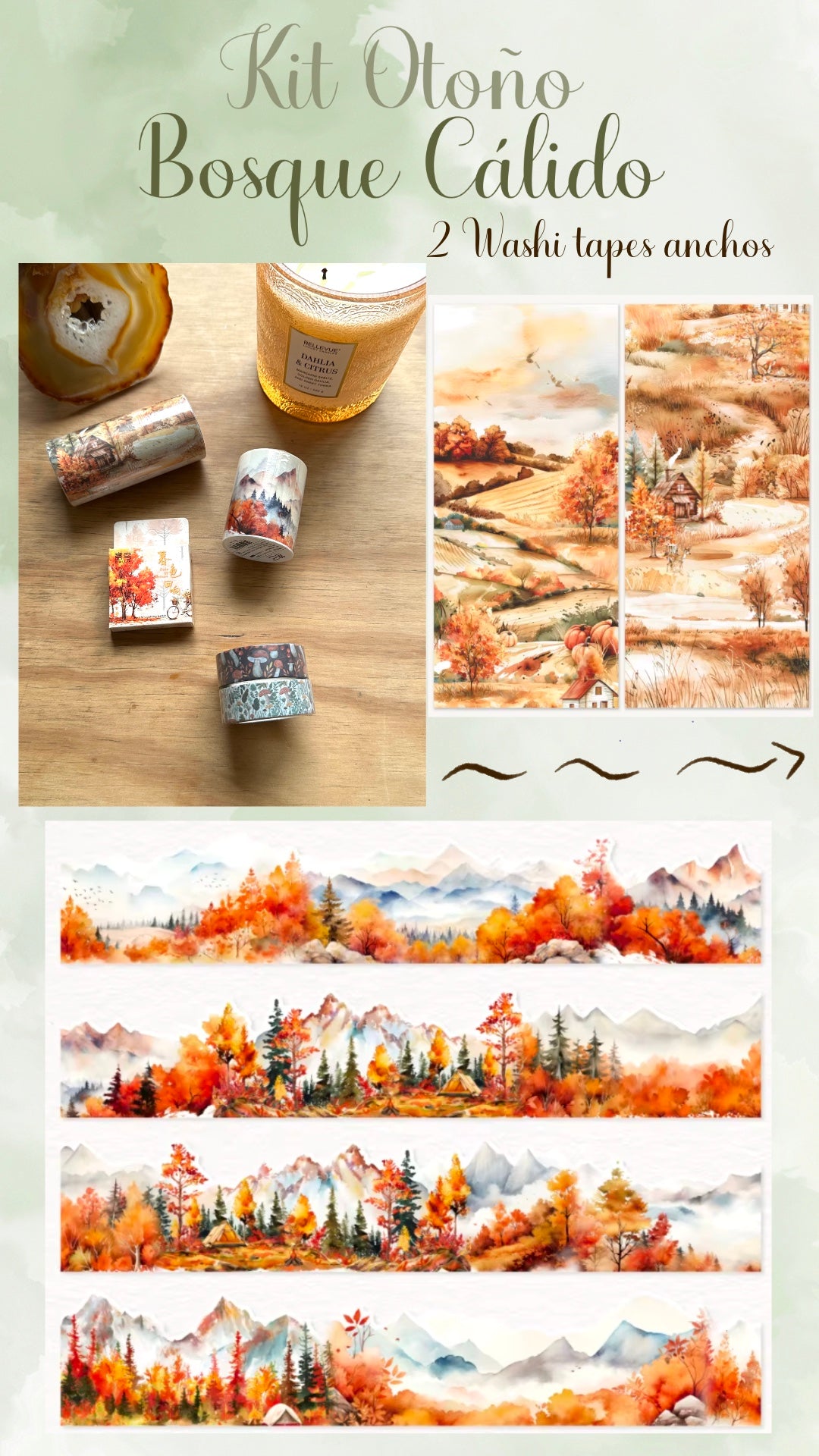 🌳✨ KIT OTOÑO - BOSQUE CALIDO✨🌳