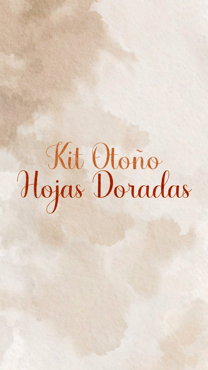 🍁🍂✨ KIT OTOÑO - HOJAS DORADAS✨🍂🍁