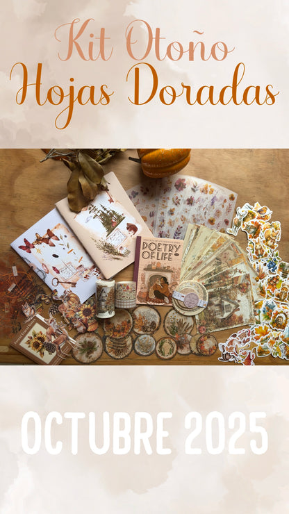 🍁🍂✨ KIT OTOÑO - HOJAS DORADAS✨🍂🍁