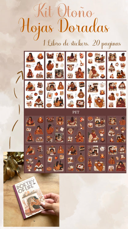 🍁🍂✨ KIT OTOÑO - HOJAS DORADAS✨🍂🍁