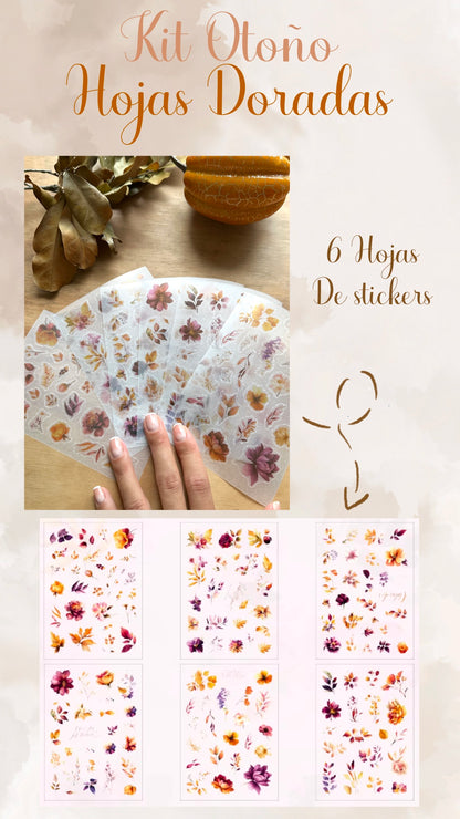 🍁🍂✨ KIT OTOÑO - HOJAS DORADAS✨🍂🍁