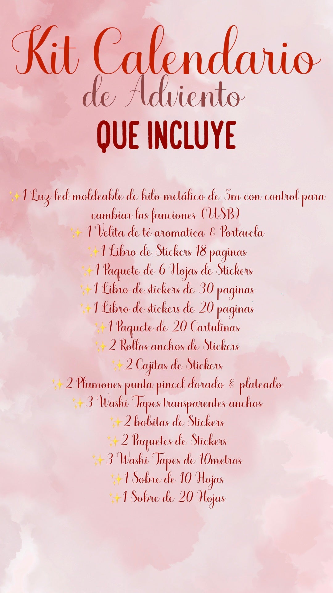 🎄🚨✨ PREVENTA - KIT CALENDARIO DE ADVIENTO✨🚨🎄