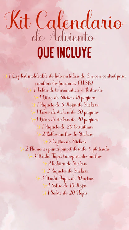 🎄🚨✨ PREVENTA - KIT CALENDARIO DE ADVIENTO✨🚨🎄