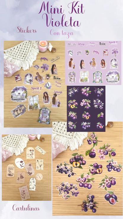 💜🪻✨ MINI KIT VIOLETA CON TAZA ✨🪻💜