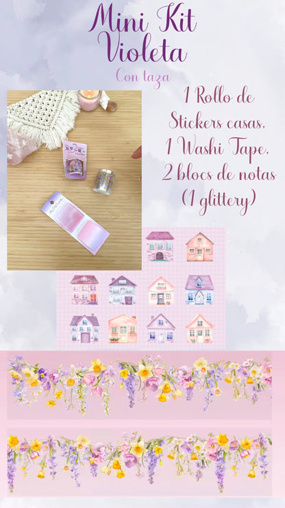 💜🪻✨ MINI KIT VIOLETA CON TAZA ✨🪻💜