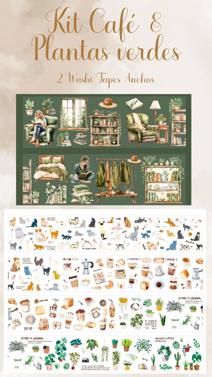 ☕️🧋🌿✨ KIT CAFÉ & PLANTAS VERDES ✨🌿🧋☕️