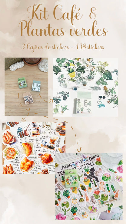 ☕️🧋🌿✨ KIT CAFÉ & PLANTAS VERDES ✨🌿🧋☕️