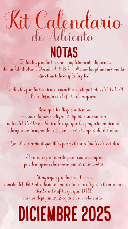 🎄🚨✨ KIT CALENDARIO DE ADVIENTO✨🚨🎄