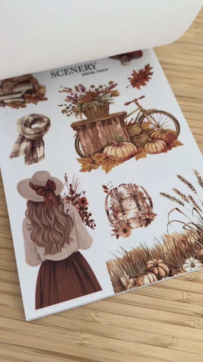 Libro de Stickers Grande Otoño